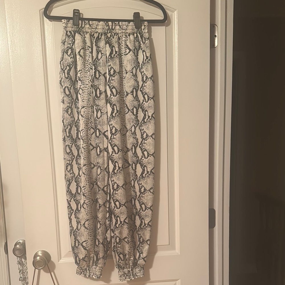 Snake Print Women's Pants
